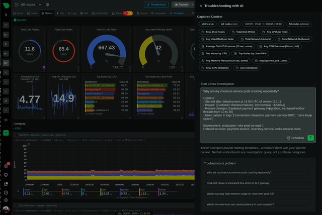 Built-In MCP For AI Assistants To Query Metrics & Logs